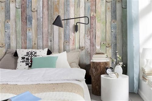 Papier Peint - Vintage Wood 184x254cm - Papier,