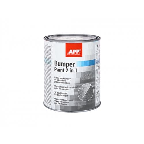 Peinture structurante 1K - Noir - Plastique, pare-chocs, rétroviseur - APP - 1L
