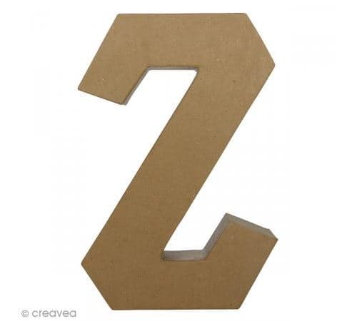 Lettre fantaisie Z - 25 x 30 cm
