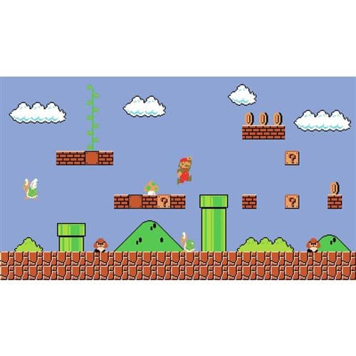 ROOMMATES Papier peint panoramique encollé Super Mario Bros. Retro - 320 cm x182,88 cm