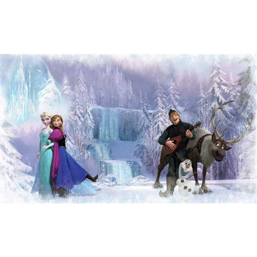 MY AGENCIES Papier peint panoramique encollé Disney La Reine des neiges - Dans la glace - 320 cm x 182,88 cm
