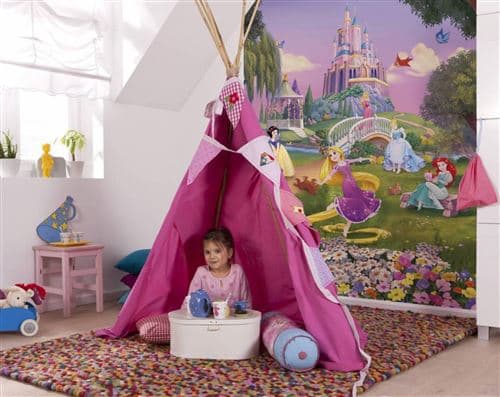 Papier Peint - Disney Princess Sunset 184x254cm - Papier,