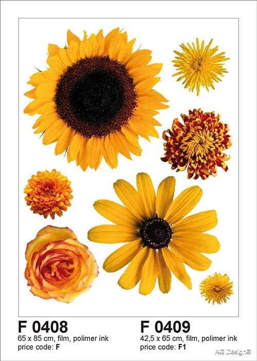 AG Design f 0408 Mur autkleber Stickers Fleurs