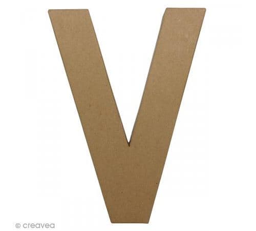 Lettre fantaisie V - 21,5 x 30 cm