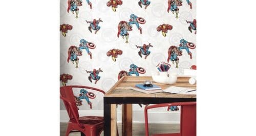 Papier paint adhésif marvel avengers classic disney - 45,72 cm x 5. 74 m