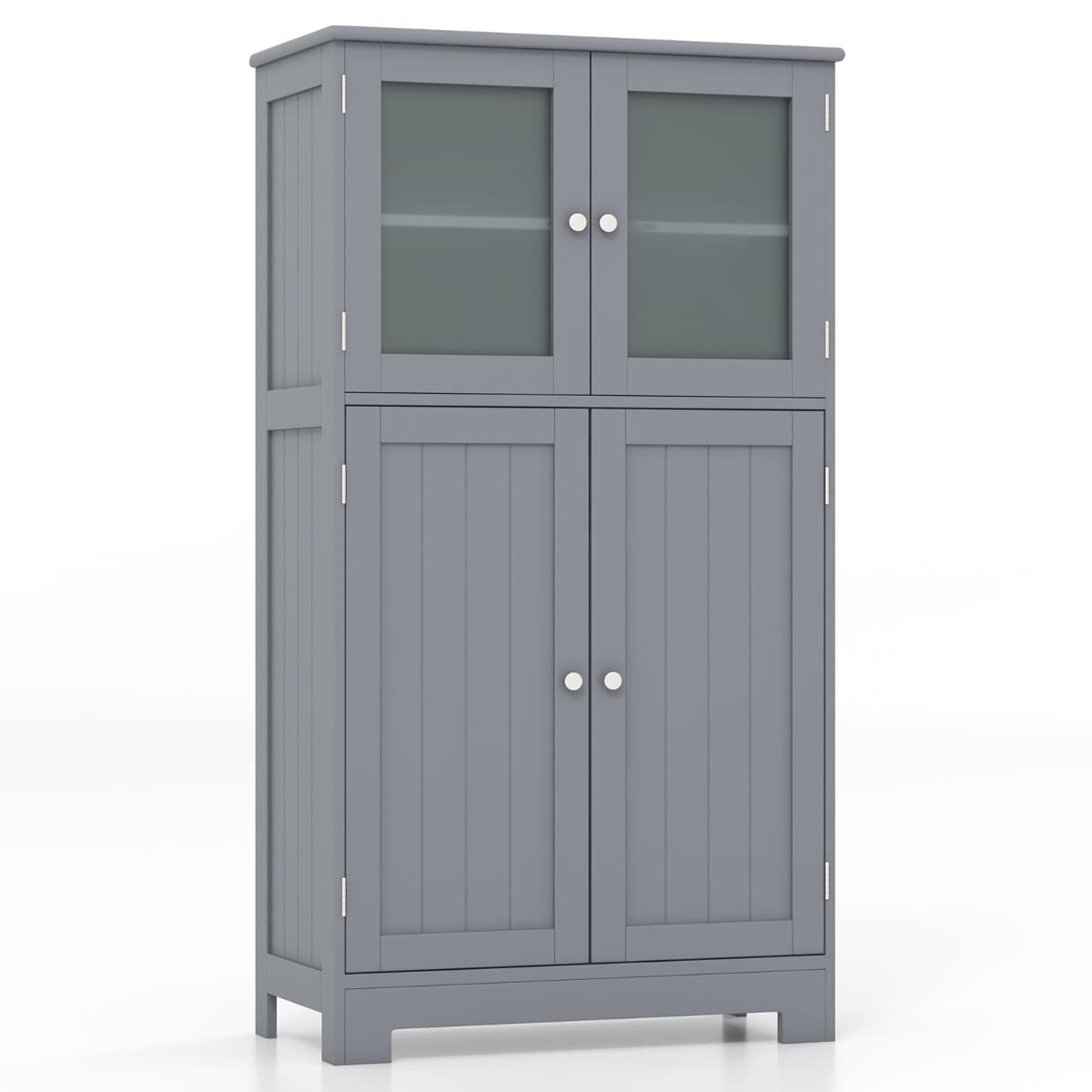 Meuble de Rangement 58 x 30 x 109 CM avec Etagère Réglable Armoire Polyvalent pour Salon Bureau Cuis